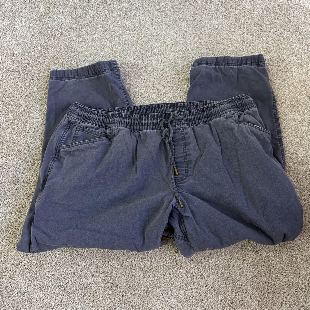 L.L. Bean Pants Mens 3XL 28 Gray Jogger Standard Fit Tapered Cuffed Casual